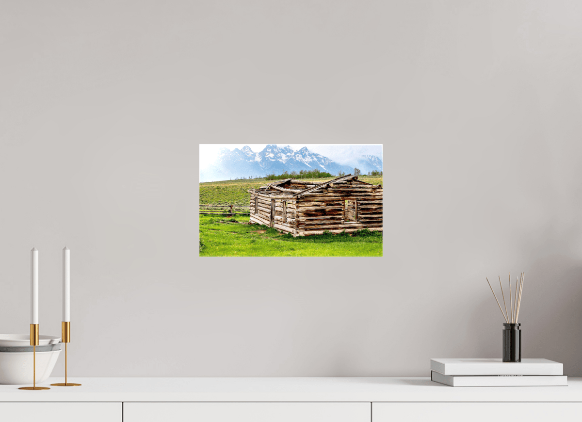 Raven Wind Photography & Illustrations-The Cabin - Echoes of Jackson Hole Wyoming Fine Art Nature Print -