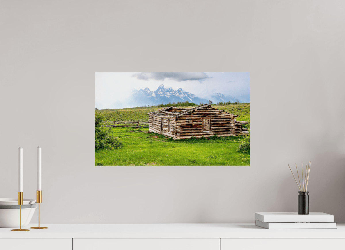 Raven Wind Photography & Illustrations-The Cabin - Echoes of Jackson Hole Wyoming Fine Art Nature Print -