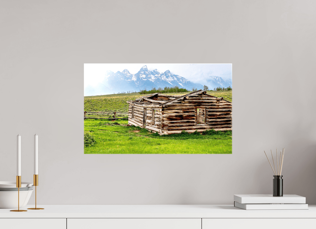 Raven Wind Photography & Illustrations-The Cabin - Echoes of Jackson Hole Wyoming Fine Art Nature Print -