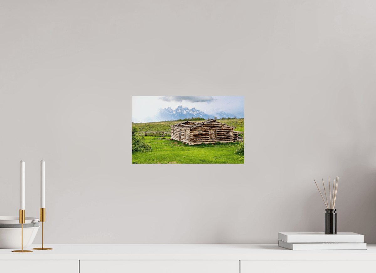 Raven Wind Photography & Illustrations-The Cabin - Echoes of Jackson Hole Wyoming Fine Art Nature Print -