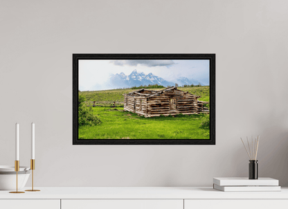 Raven Wind Photography & Illustrations-The Cabin - Echoes of Jackson Hole Wyoming Fine Art Nature Print -