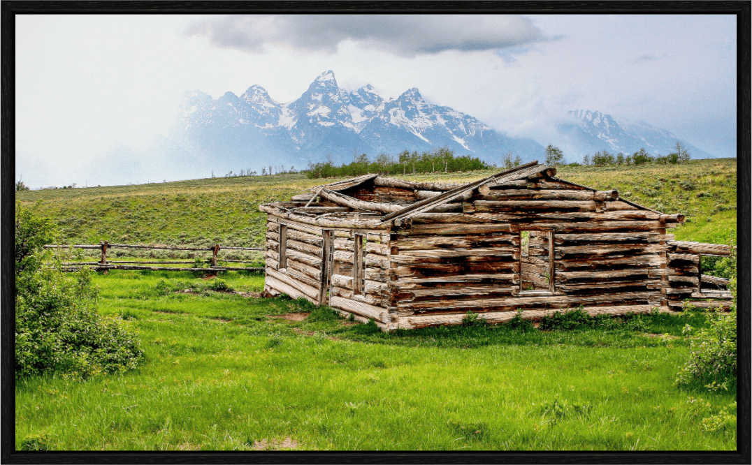 Raven Wind Photography & Illustrations-The Cabin - Echoes of Jackson Hole Wyoming Fine Art Nature Print -