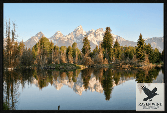 Raven Wind Photography & Illustrations-Where the Tetons Wait Fine Art Nature Print -