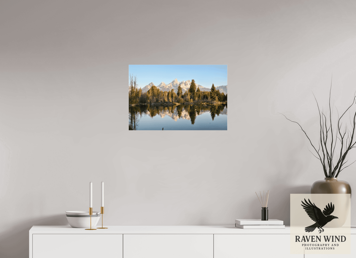 Raven Wind Photography & Illustrations-Where the Tetons Wait Fine Art Nature Print -